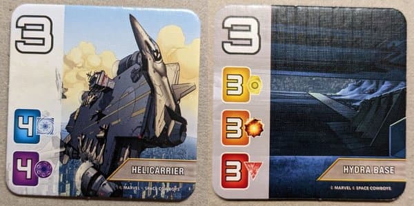 Splendor: Marvel – Helicarrier/Hydra Base Promo Location Tile