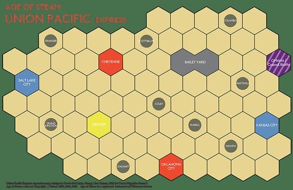 Age of Steam Expansion: Union Pacific Express