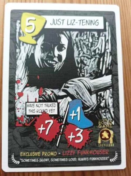 Carthage: Just Liz-Tening Promo Card