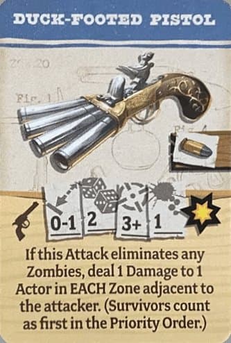 Zombicide: Undead or Alive – Duck-Footed Pistol Promo Card