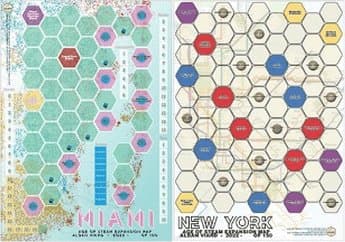 Age of Steam Expansion: Miami 2030 & New York Subway