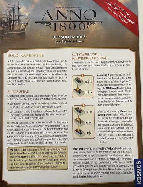 Anno 1800: Der Solo-Modus