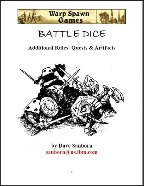 Battle Dice: Quests & Artifacts