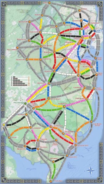New Jersey (fan expansion for Ticket to Ride)