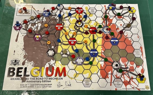 Age of Steam Expansion: 18xxBelgium – The Road to Mechelen