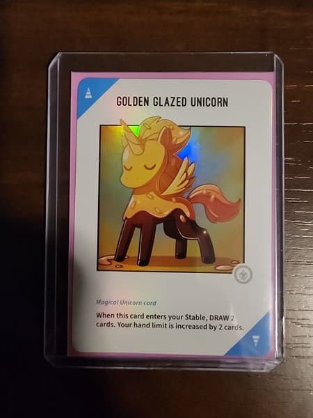 Unstable Unicorns: Golden Glazed Unicorn Promo Card