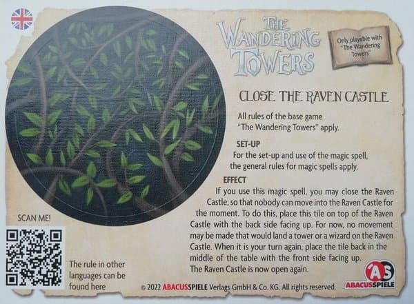 Wandering Towers: Close The Raven Castle Promo Card