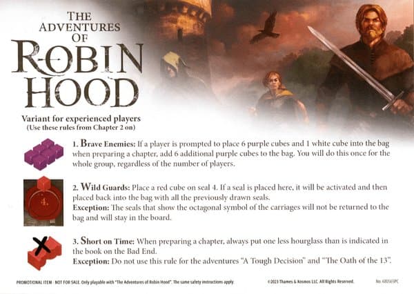 The Adventures of Robin Hood: Variant for Experienced Players