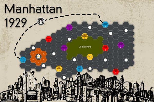 Manhattan 1929 (fan expansion for Age of Steam)