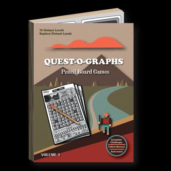 QUEST-O-GRAPHS: Pencil Board Games – Volume 1