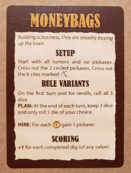 Rumors of Gold: Moneybags