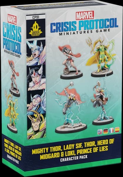 Marvel: Crisis Protocol – Mighty Thor, Lady Sif, Thor, Hero of Midgard & Loki, Prince of Lies