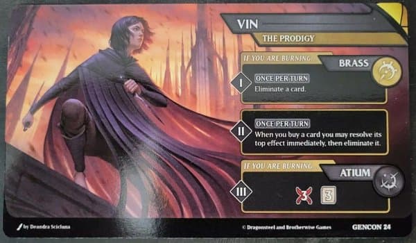 Mistborn Deckbuilding Game: Vin The Prodigy Gen Con Promo Card