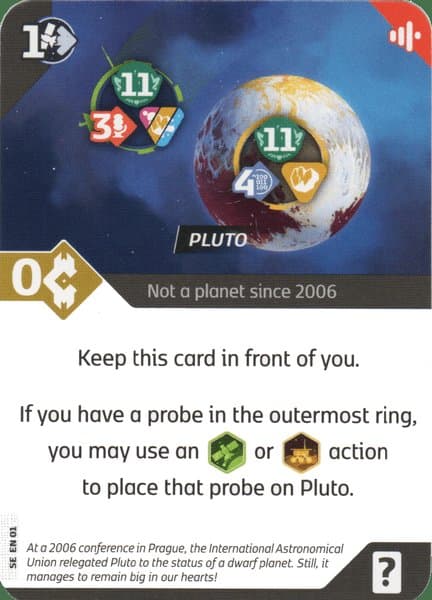 SETI: Search for Extraterrestrial Intelligence ‐ Промо-карта Плутон