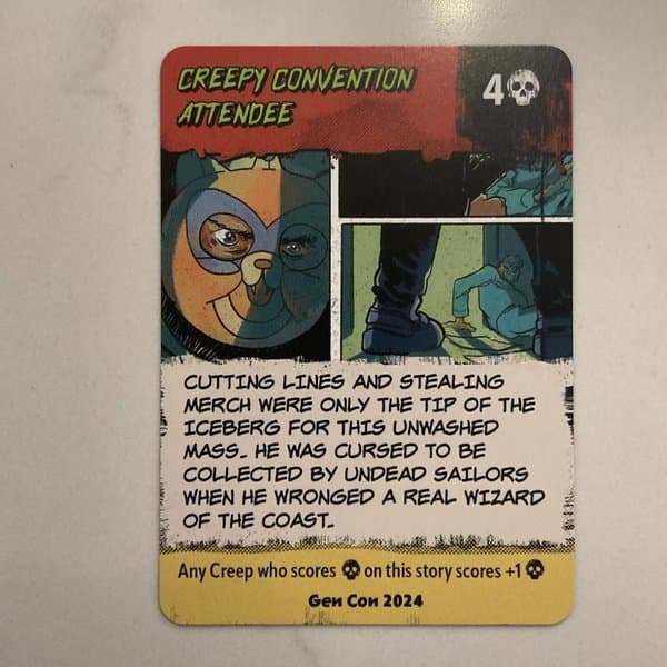 Creepshow: The Suspense-Building Game – Creepy Convention Attendee Promo Card