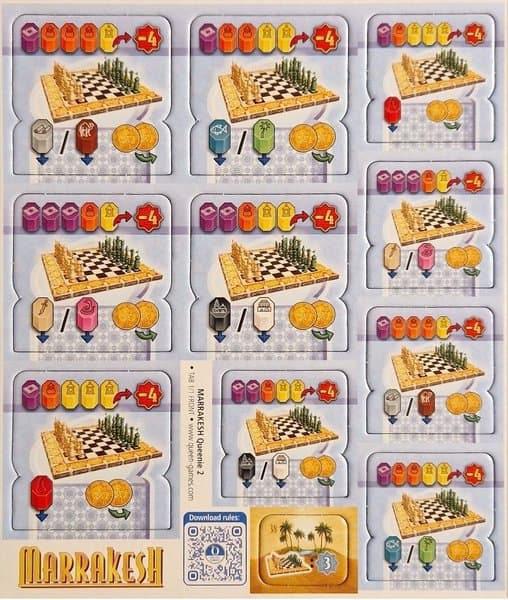 Marrakesh: Queenie 1 – Boats & Queenie 2 – Chess Sets