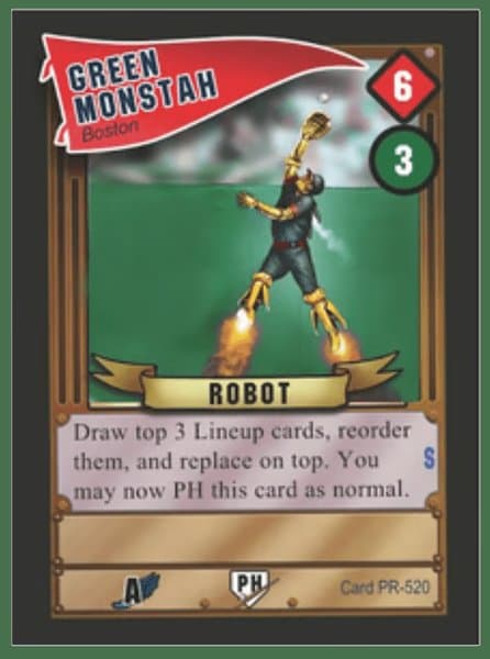 Baseball Highlights 2045: Green Monstah Promo Card