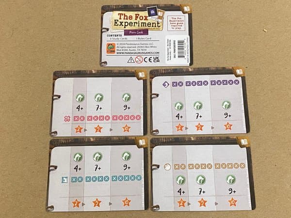 The Fox Experiment: Study Promo Cards