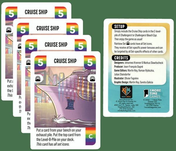 Challengers!: Cruise Ship Promo Cards