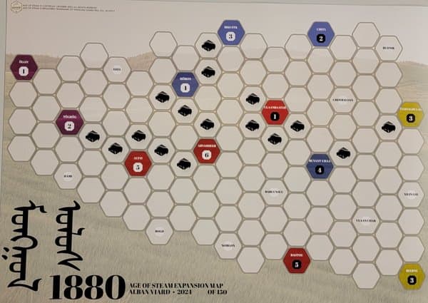 Age of Steam Expansion: France 2078 / Mongolia