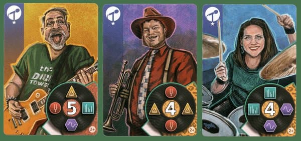 Draft & Write Records: Dice Tower Band Member Promo Cards