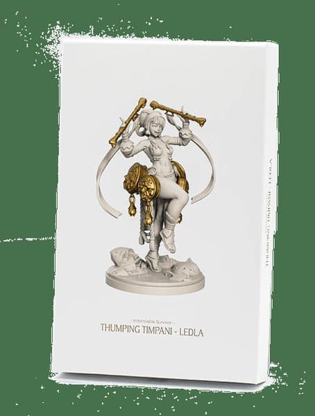 Kingdom Death: Monster – Indomitable Survivor: Thumping Timpani Ledla
