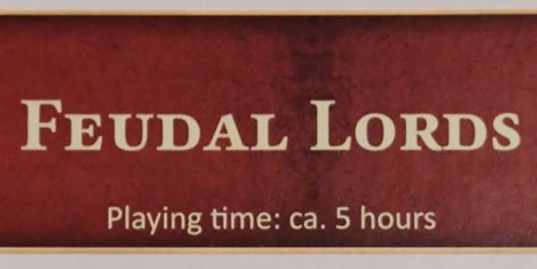 The Colonists: Feudal Lords