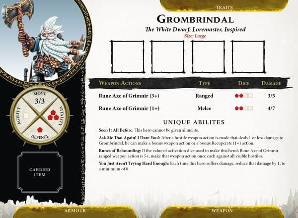 Warhammer Quest: Cursed City – White Dwarf Exclusive Grombrindal Card