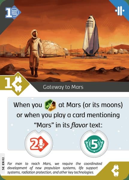 SETI: Search for Extraterrestrial Intelligence – Gateway to Mars Promo Card