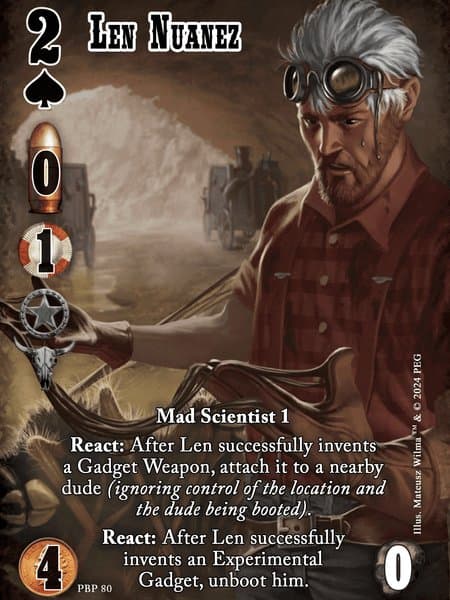 Doomtown: Len Nuanez Promo Card