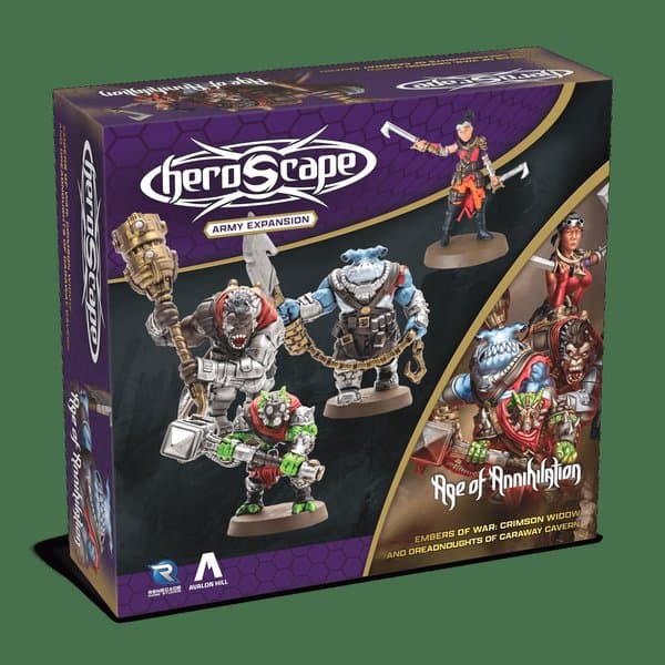 Heroscape: Crimson Widow and Dreadnoughts of Caraway Cavern Army Expansion