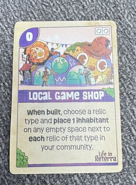 Life in Reterra: Local Game Shop Promo Card