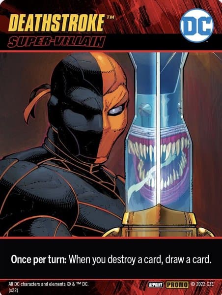 DC Deck-Building Game: Deathstroke Promo Card