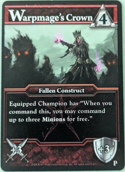 Ascension Tactics: Miniatures Deckbuilding Game – Warpmage's Crown Promo Card