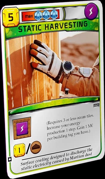 Terraforming Mars: Static Harvesting Promo Card