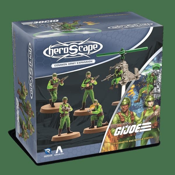 G.I. JOE Heroscape: Greenshirts & Battle Copter – Common Army Expansion
