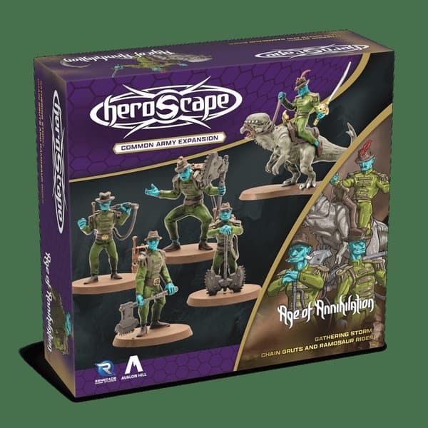 Heroscape: Chain Gruts & Ramosaur Rider Common Army Expansion