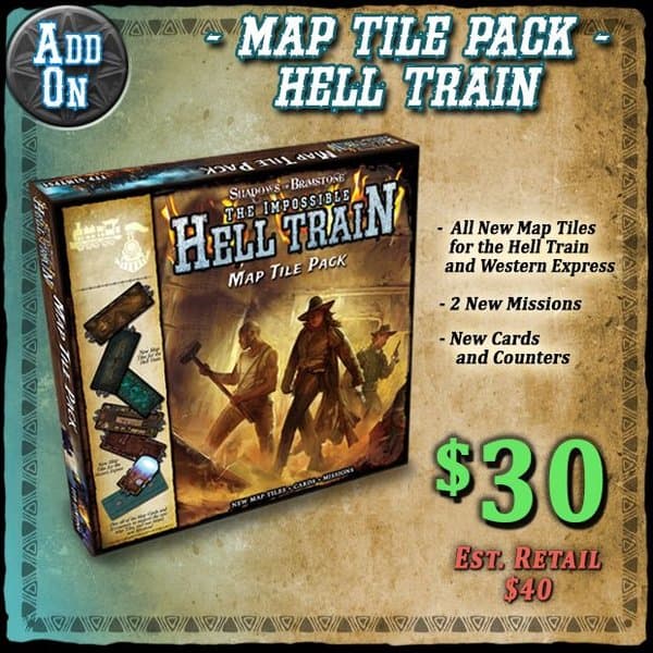 Shadows of Brimstone: The Impossible Hell Train – Map Tile Pack
