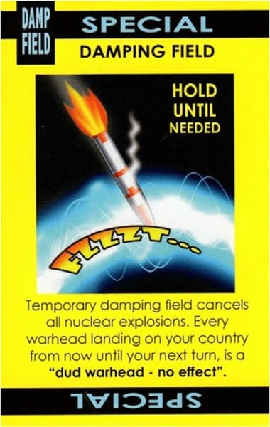 Nuclear War: Damping Field Promo Card