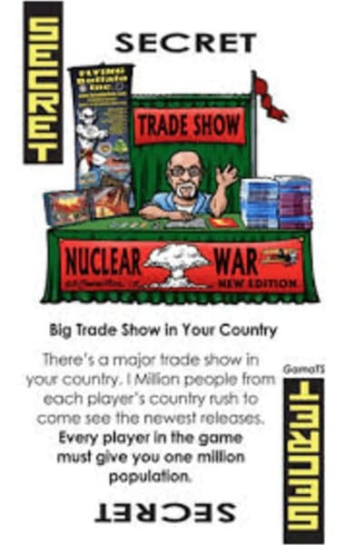 Nuclear War: Big Trade Show in Your Country Promo Card