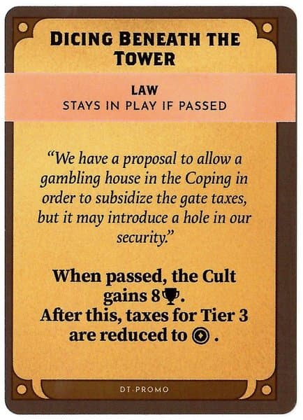 Kinfire Council: Dicing Beneath the Tower Promo Card