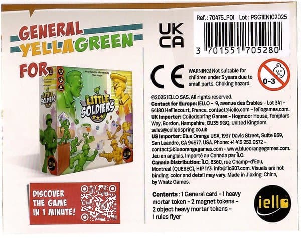 Little Soldiers: General Yellagreen