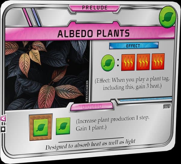 Terraforming Mars: Albedo Plants Promo Card