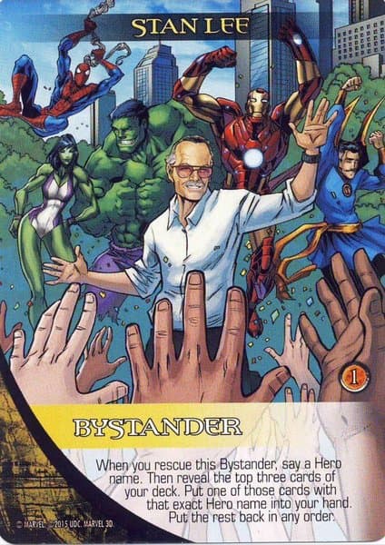 Legendary: A Marvel Deck Building Game – Stan Lee Bystander Promo
