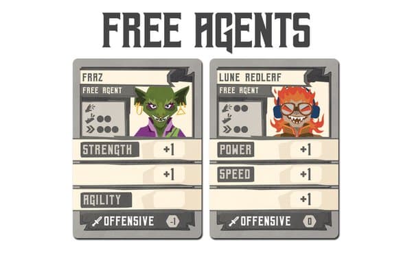 DIE Ball: Dangerous Interleague Elimination – Free Agents promo cards