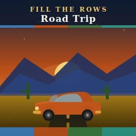 Fill the Rows: Road Trip