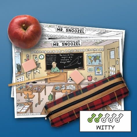 Escape Page: After-school detention with Mr. Snoozel