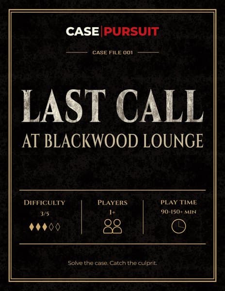 Last Call at Blackwood Lounge