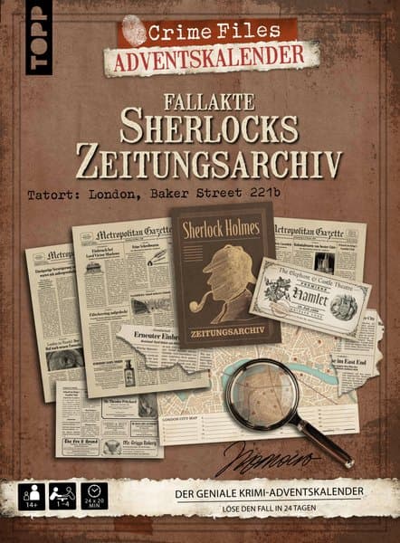 Crime Files Adventskalender: Fallakte – Sherlocks Zeitungsarchiv