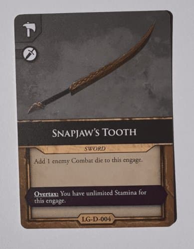 The Elder Scrolls: Betrayal of the Second Era – Snapjaw's Tooth Promo Card